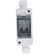 Circuit Breaker, 16A 2 Pole Circuit Breaker Protector with IP65 Waterproof Distribution Box, PV S...