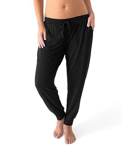 Kindred Bravely Everyday Maternity Joggers/Lounge Pants for Women (Black, Large)