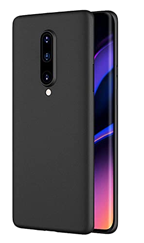 Image of Mobile Back Cover Case for OnePlus 8 (Silicone Case|CameraProtection|Black SC1510)