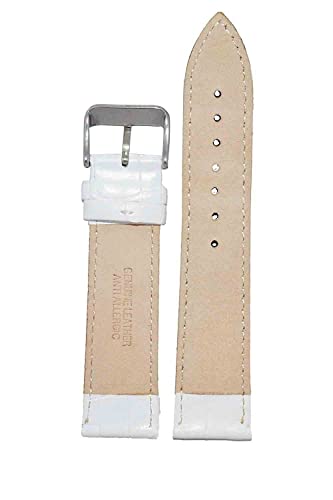 Image of 18mm 20mm 22mm 24mm 26mm 28mm 30mm 32mm Genuine Leather Black Brown Light Brown Blue Silver Rose Yellow Golden Silver Buckle Clasp Watch Band Strap for Men and Women