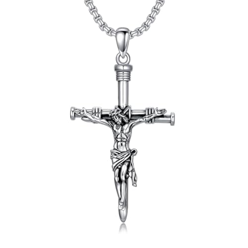 Pendentif croix chrétienne PELOVNY, le cadeau religieux idéal en argent pour vos proches