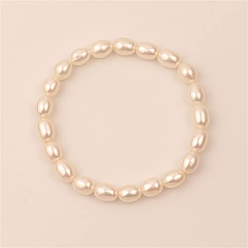 Pulsera de Perlas de Agua Dulce Pulsera de Estilo Femenino Cadena de Mano para Enviar Novias