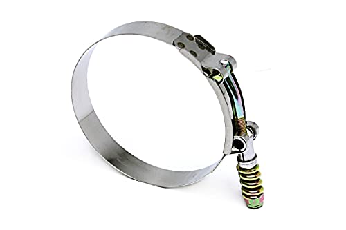 HPS Performance SLTC-425 Spring Loaded Stainless Steel T-Bolt Clamp SAE 108 for 4