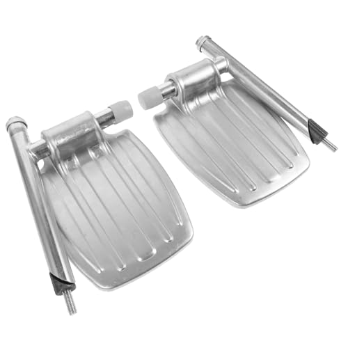 DECOMELODY 車椅子用脚踏板 高耐久属製 昇降可能レッグレスト ペダル 安定性強化 高齢者 患者対応 取り付け簡単 旅行に便利