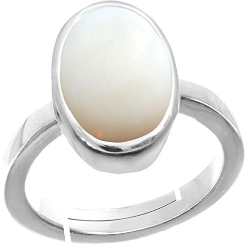 Bague en opale naturelle asthadhatu 9,25 ratti laiton anguthi mixte