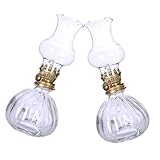 Lampe à huile hurricane - répond à une variété de d'utilisation, lampe à huile de bureau peut utilisée comme éclairage de secours intérieur, éclairage de camping extérieur, salon, salle à manger, bar, décoration d'éclairage de balcon, cheminée en verre de lampe à huile
