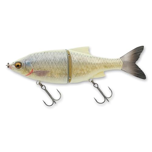 Savage Gear 3D Shine Glide Fishing Bait, 2 1/3 oz, Ghost Bone, Realistic Contours, Colors & Movement, Durable Construction, Quality Hooks and Rings, Unmatched Swimming Motion