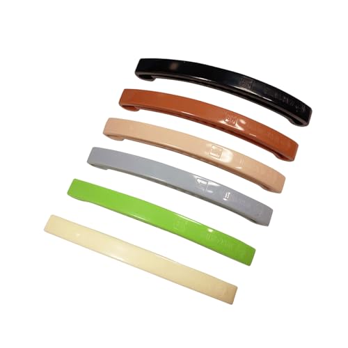 Warp United 6-Pack Mr Safe Plastic Hair Barrettes Clips For Mri Multicolor Non-Ferrous 3.3 Inch thumb #1
