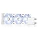 Produktbild ID-COOLING DASHFLOW 360 Basic weißer Flüssigkühler für High-End-CPU, AIO-Kühler 360 mm Heizkörper, 3 x 120 mm TF-Lüfter, Intel 1700/1200/115X, AMD AM5/AM4