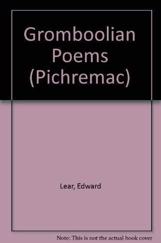 Edward Lear's Gromboolian Poems (Pichremac) 0333439252 Book Cover