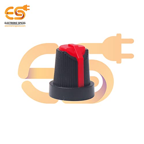 Image of Electronic Spices 50k 3 Pin Round Shaft Rotary Potentiometer Volume Pot 50K with Knob for Multiple Applications (Pack of 4)