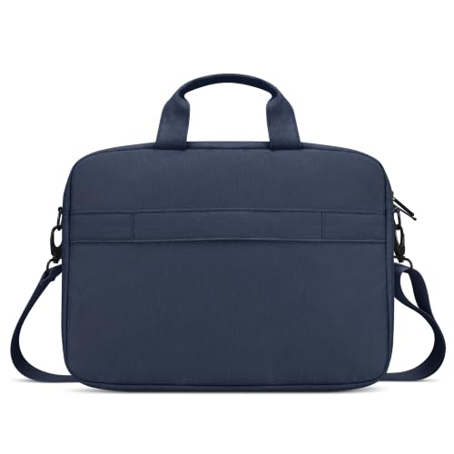 Image of Lenovo 16 inch Laptop Bag T210 (ECO), Water-Resistant Laptop Sleeve Case with EVA Protective Padding, Dual Compartments, Travel Strap, Eco-Friendly Recycled Material, Fits Up to 16-Inch Laptops, Navy