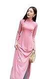 Vietnamese Traditional Ao Dai For Women, Ao Dai For Women, Vietnamese Dress For Women, Ao Dai Dress For Women A4 (2XL)