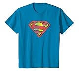 Kids Superman Retro Supes Logo Distressed T-Shirt