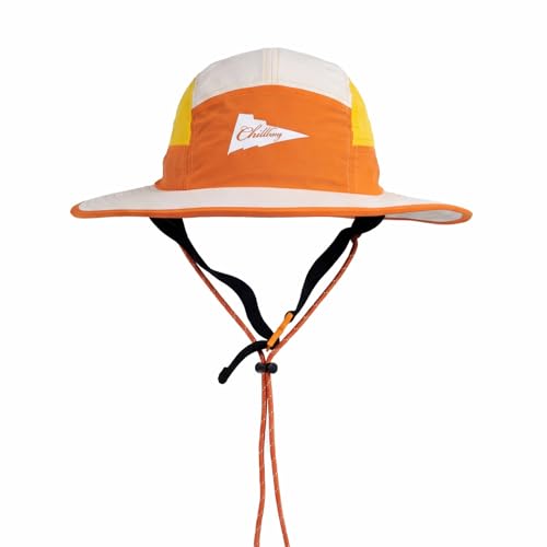 Image of Color-Blocked Fisherman Style Sun Hat for Outdoor Camping, Surfing & Vacations - Wide Brim, UV Protective, Anti-Slip
