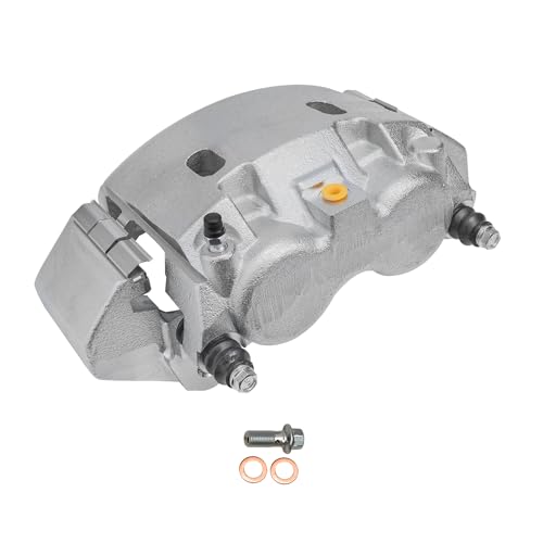 Image of Detroit Axle - Front Right Brake Caliper for 2003-2008 Dodge Ram 2500 3500 2005-2008 Ram 4000 Passenger Side Disc Brake Caliper w /Bracket 2006 2007 Replacement