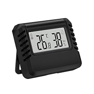 Digitale mini-thermo-hygrometer, thermometer, hygrometer, voor binnen, temperatuurmeter en luchtvochtigheidsmeter, kamerthermometer voor binnenklimaatbeheersing en bewaking van binnenlucht