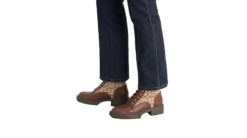 Coach Livia Bootie In Signature Knit Size 7.5 #TOP4