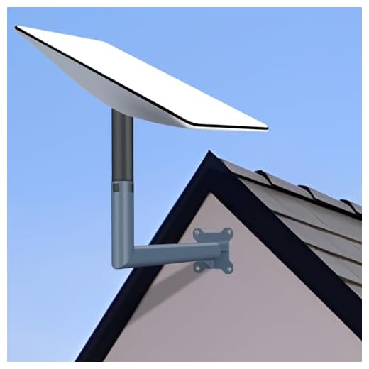 Kit de montagem Starlink ajustável de 45,7 cm - Otimize a força do sinal com suporte de parede longo e suporte de teto - compatível com o kit de Internet Starlink V2