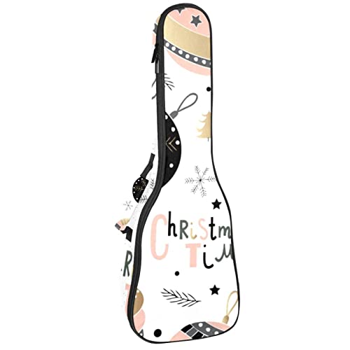 Housse ukulélé soprano rembourrée et sac à dos étanche pour instrument 53,3 60,9 cm