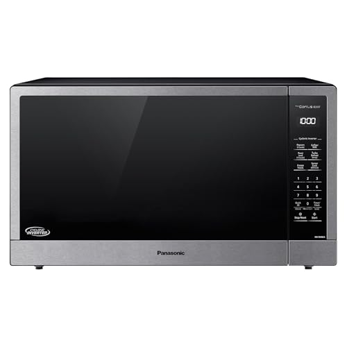 Panasonic NN-SN98JS Microwave Oven Stainless Steel Countertop/Built-In with Inverter Technology and Genius Sensor, 2.2 Cubic Foot, Stainless Steel