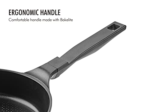 Chef Topf Practi Nonstick Wok Pan 12 Inch, Titanium Coating Ultra Non-Stick Skillet, Pfoa & Pfos Free #TOP3