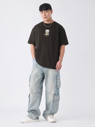 T-shirt surdimensionné manches courtes style décontracté pour garçon