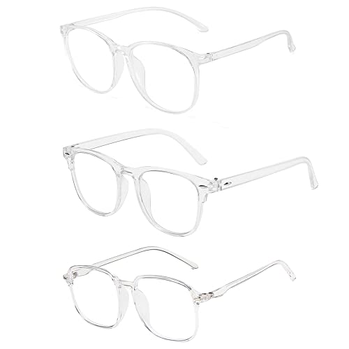 Gafas de bloqueo transparentes para trabajar frente al ordenador pack de 3 unidades ligeras