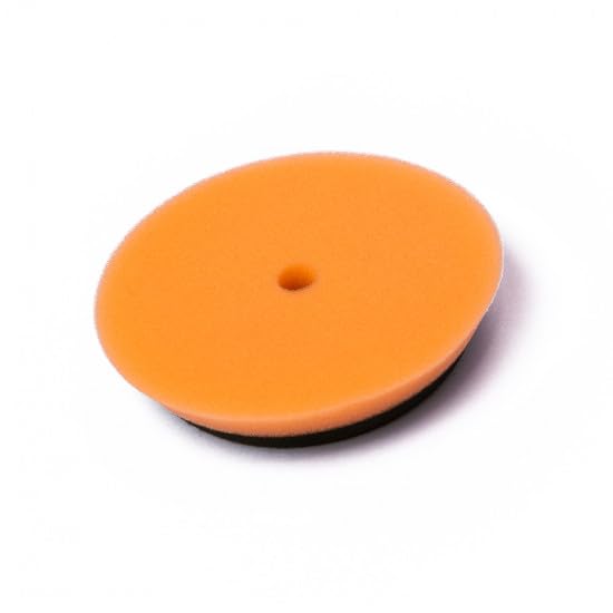 Image of Maple Car Care 4-Inch Light Cut Foam Pad for Car | Orange Flat Buff Pad for Car Detailing | Heat Resistant Rotary & DA Polisher Pad | Waxing Buffing Pad for Polishing | Polish Pads for Car & Bike