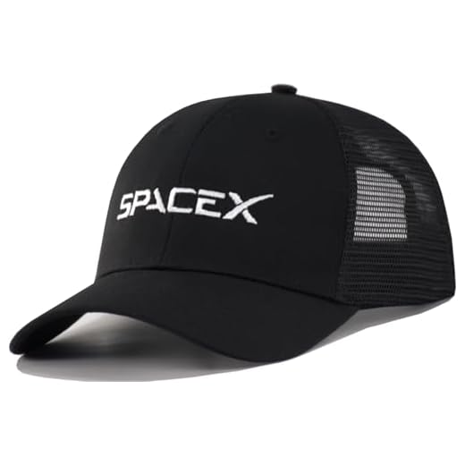 TSSGBL Various Gift Hats for Men - M L XL XXL Big Head Fit, Adjustable Mesh Trucker Ball Cap, Ideal Gifts, Black ( Spacex ), XXL