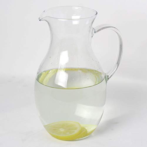 Simax Glassware Clear Glass Pitcher For Cold Beverages Dishwasher Safe Classic design 1 Quart