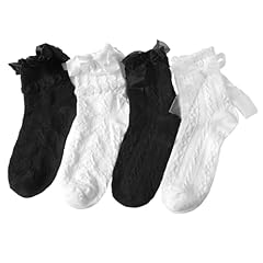 Lace Black White Bow