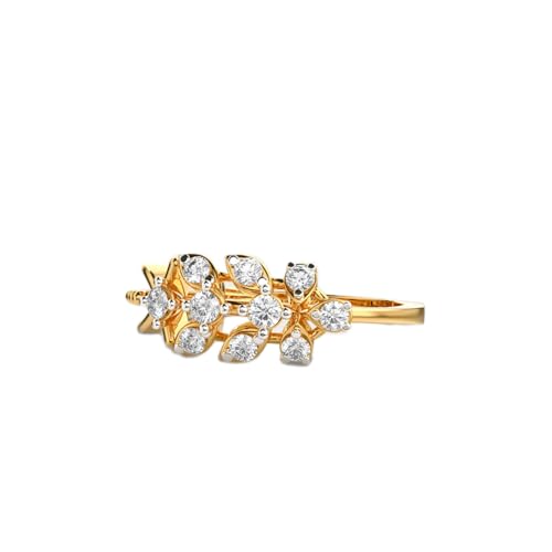 Bague en argent moissanite de luxe fait main plaqué or rose