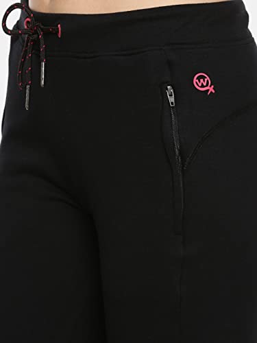 Image of Macrowoman W-Series Fitted Women's Jogger Pants in Ultra-Soft Poly Cotton Stretch Fabric for Comfort and Style