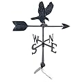 Montague Metal Products 24-Inch Weathervane with Eagle Ornament,Satin Black