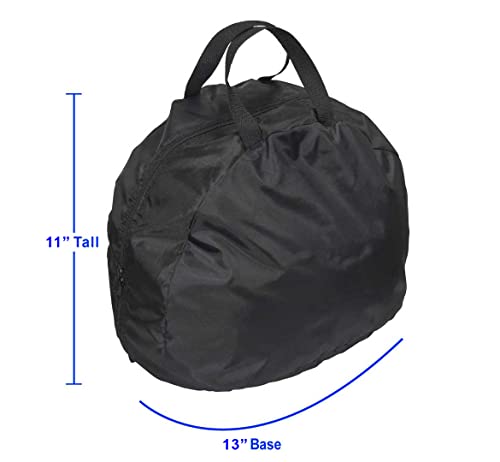 Raider Bcs-8B Deluxe Black Nylon Durable Motorcycle Mx Helmet Bag Medium #TOP4