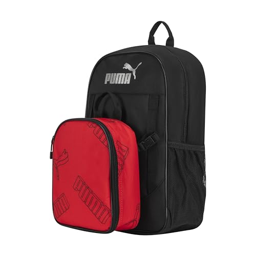 PUMA Unisex Kid's Colony Lunch Kit & Backpack Combo, High Risk Red/Black, Medium