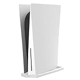 RDFJ PS5 シリーズ専用スタンド シンプルデザイン 省スペース 縦置きスタンド 安定向上 for PS5 スタンド (for ディスクドライブ・エディション, white)