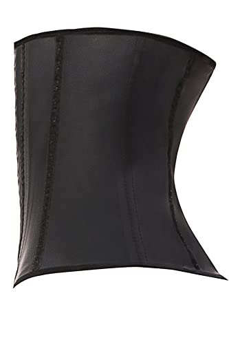 Lady Slim Fajas Colombianas Reductoras Y Moldeadoras Para Mujer Underbust Latex Waist Trainer Hourglass Body Shaper For Women Black V2 S #TOP3