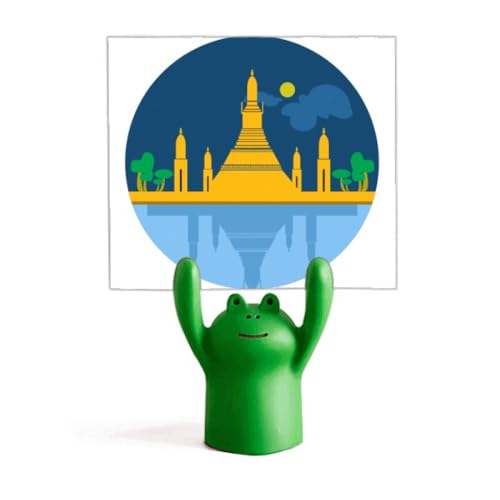 Grenouille de Thaïlande porte-mémo pour un bureau zen et ordonné