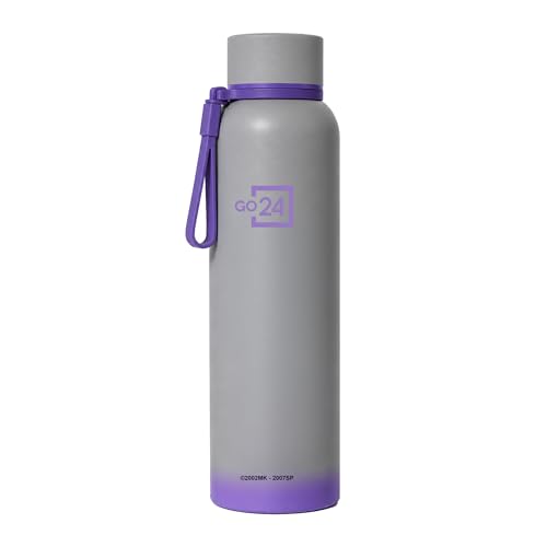 Image of Stainless Steel Water Bottle Naruto Grey - Sasuke 700ml | Triple Wall, Leakproof lid, BPA Free, ideal for gym, hiking, travel, Hot & Cold, food-grade stainless steel.