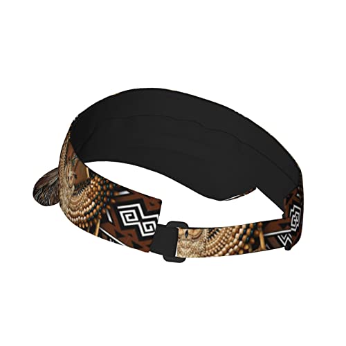 Cute Native American Visors For Women Mens Sun Visor Hats Sports Outdoor Tennis Running Adjustable Beach Cap Sun Hats #TOP2