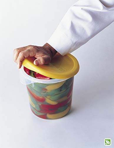 Image of Rubbermaid Commercial Products Plastic Round Food Storage Container, 8 Quart, Clear, High Temperature Range Food Organization /Storage for Wet /Dry Food in Kitchen /Restaurants /Cafeteria