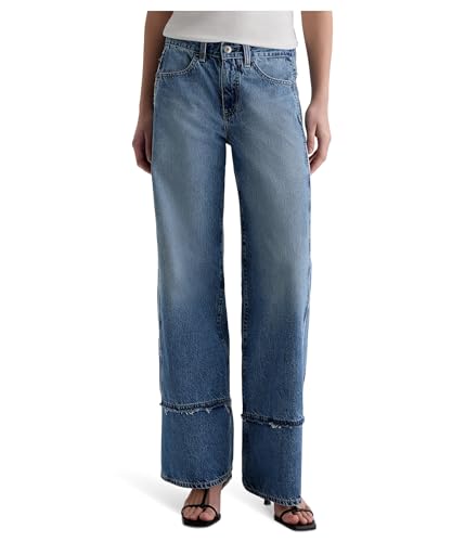 AG Adriano Goldschmied Womens Adria Low Rise Baggy Wide Leg
