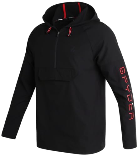 SPYDER スパイダー マウンテンパーカー スパイダー SPYDER Hydroweb Line Hooded Jacket Black ブラック