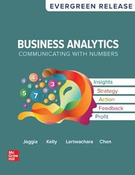 Hardcover Business Analytics: Communicating with Numbers (2025 Release) Book