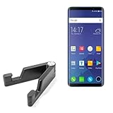 BoxWave Stand and Mount Compatible with Elephone U Pro - Desktop Aluminum SoloStand, Adjustable Hands-Free Portable with Rubber Feet - Jet Black