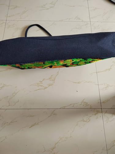 Embroidered Elephant Tote Bag with Jungle Scene, Black3