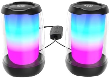 HP Multimedia Speaker DHS-5100, High Power Speaker with Pure and Pleasant Sound Quality; RGB Light Effect; USB Powered; Bluetooth® 5 connectivity Support; Dual Speaker Design