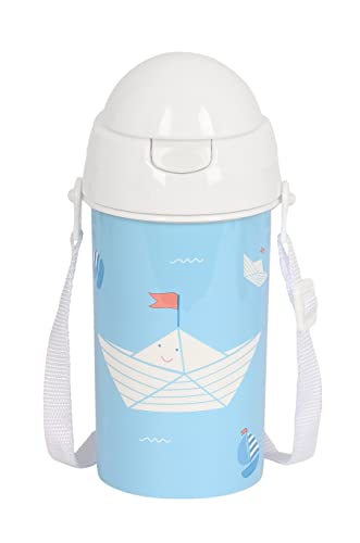 Safta - Botella 500 Ml Apertura Automatica Con Pajita Azul En Oferta Botella 500Ml Apertura Autom. Con Pajita Safta Preescolar &Quot;Ship&Quot;
